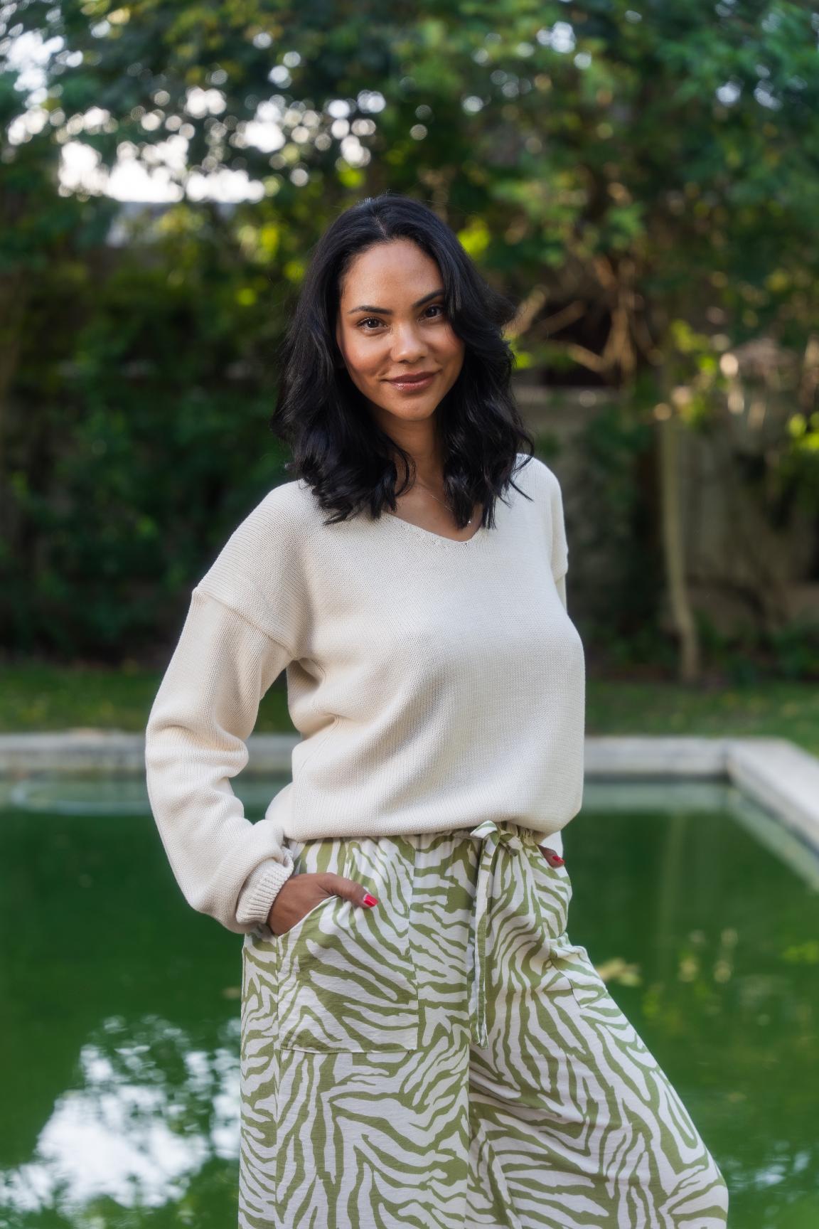 Milana Crop - Ecru