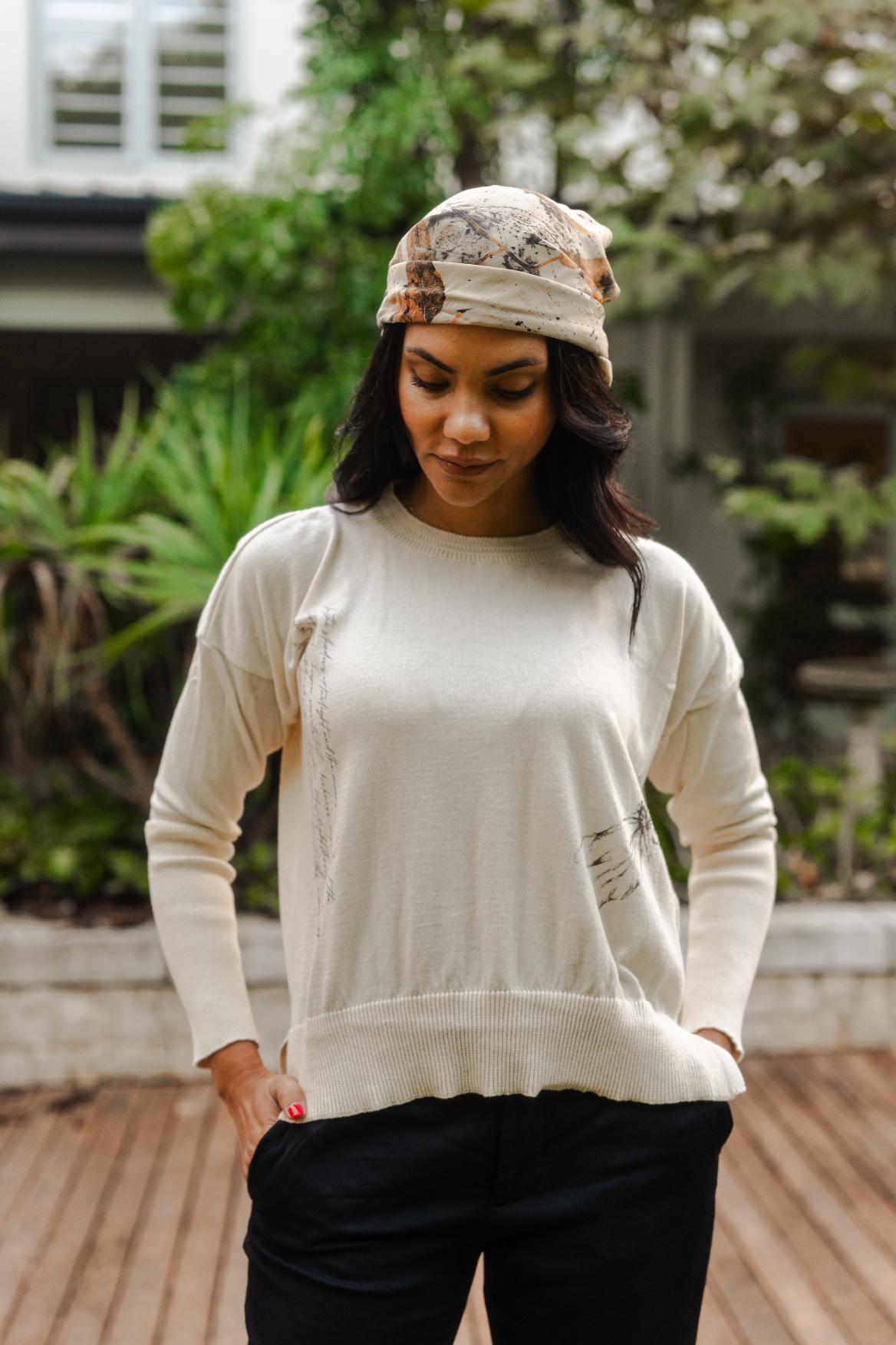 Eco Printed Scarf - Short