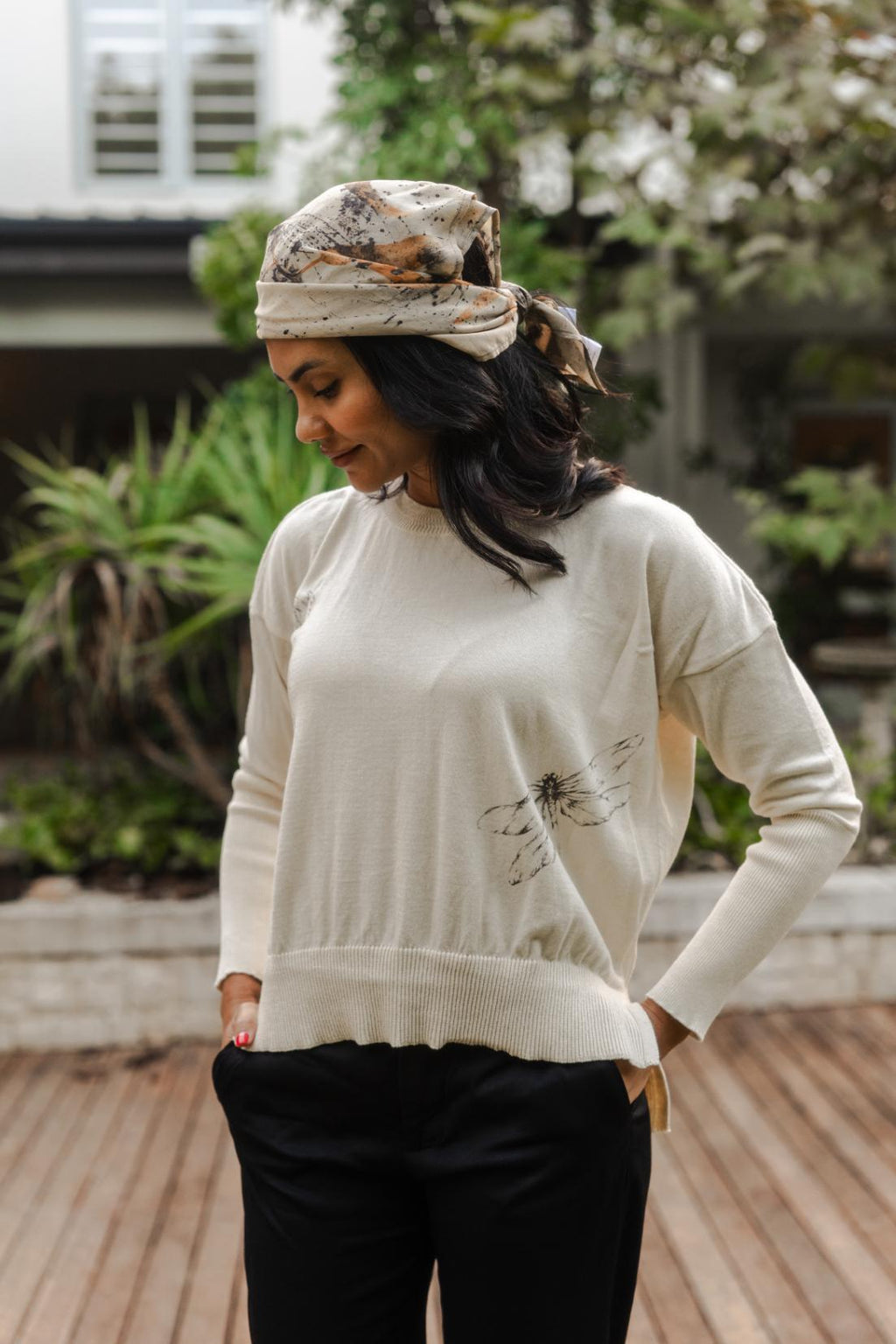 Eco Printed Scarf - Short