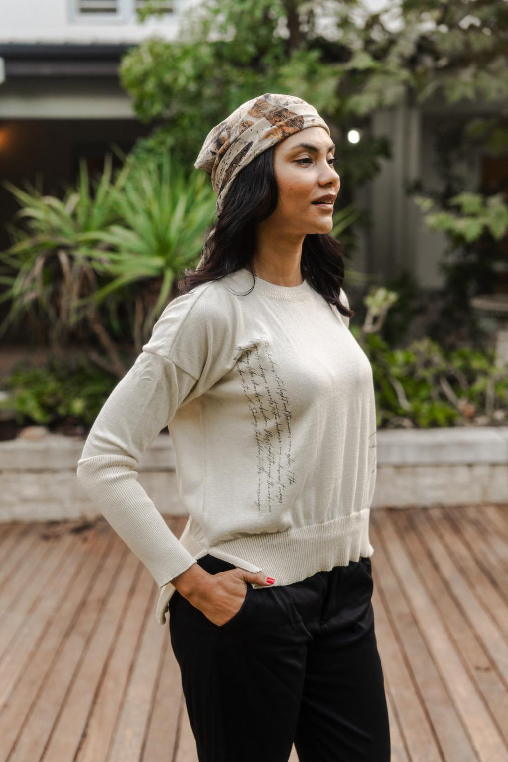 Eco Printed Scarf - Short