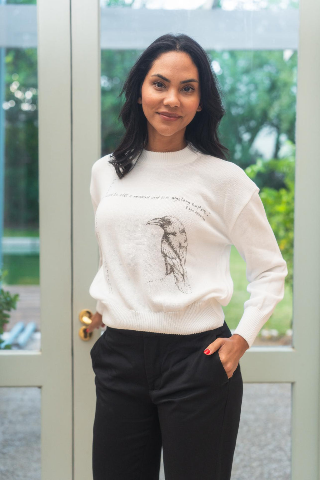 Eden Sweater - Snow Raven