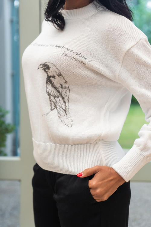 Eden Sweater - Snow Raven