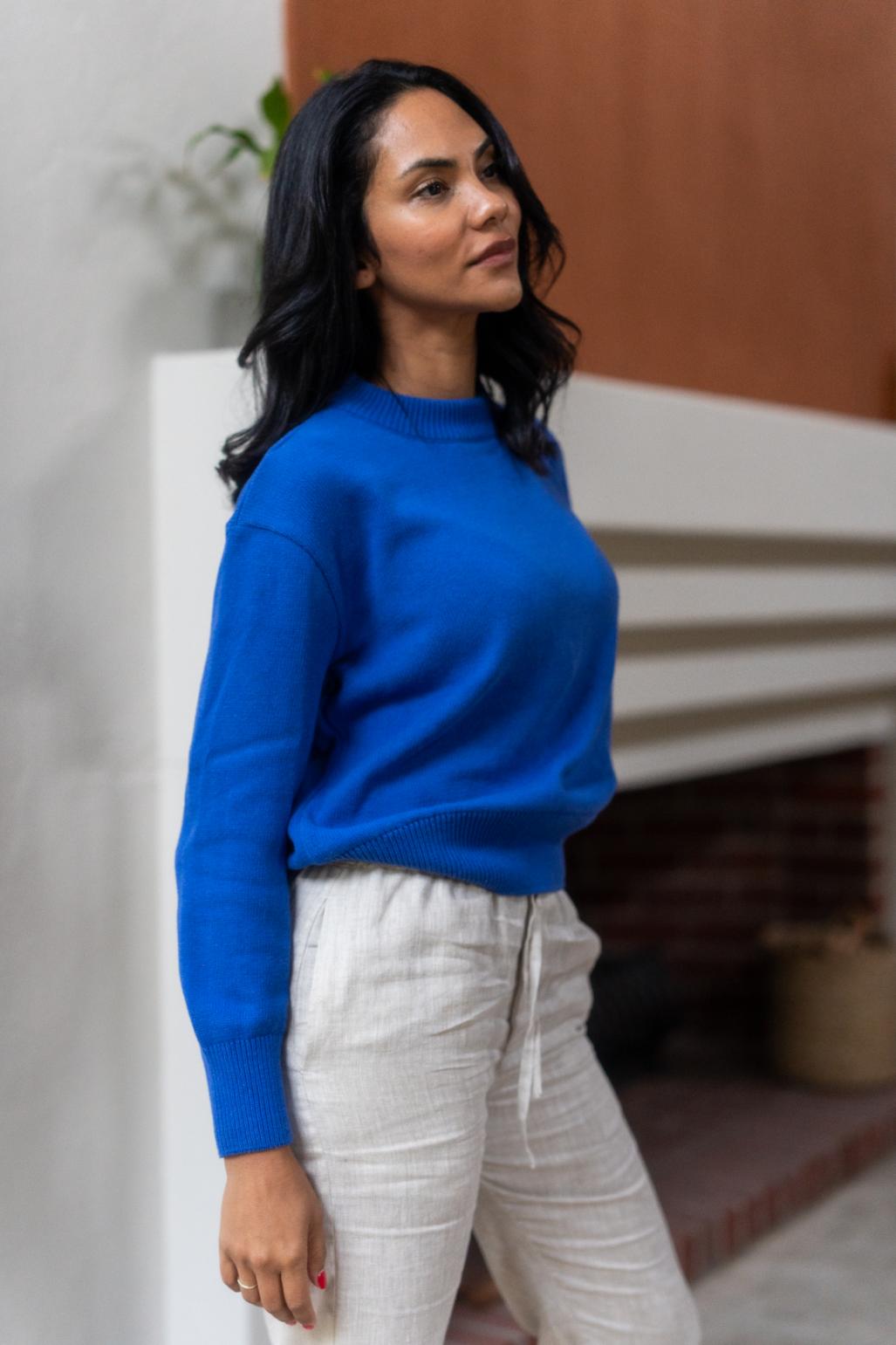 Eden Sweater - Imperial Blue